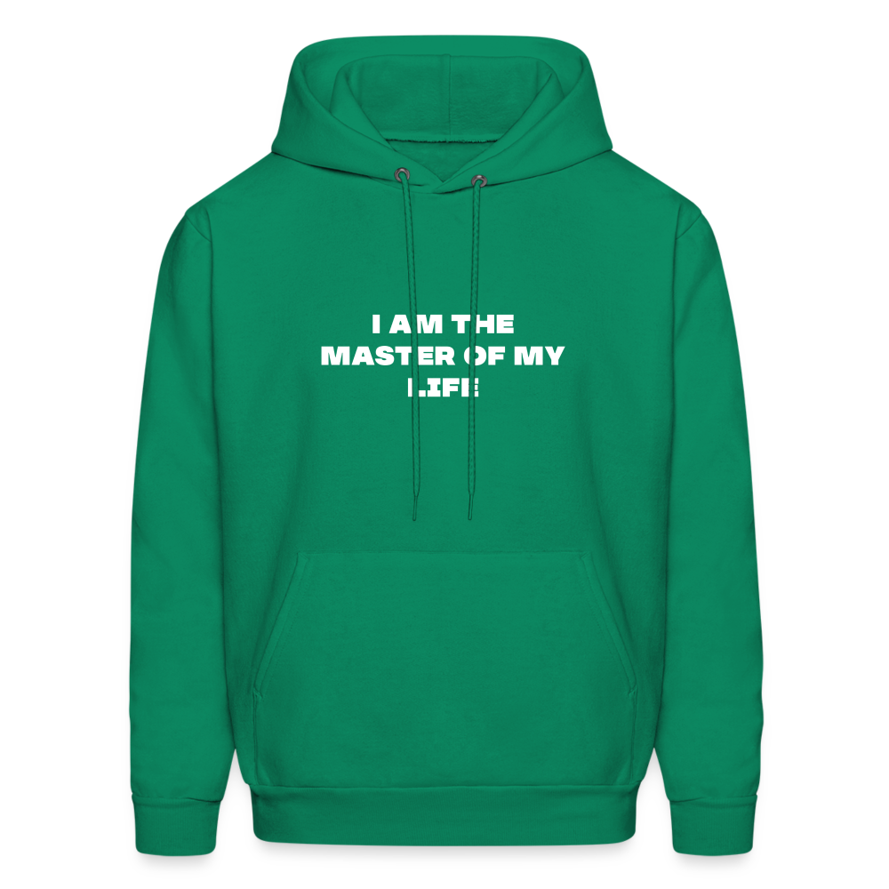 i am the master of my life comfort hoodie - kelly green