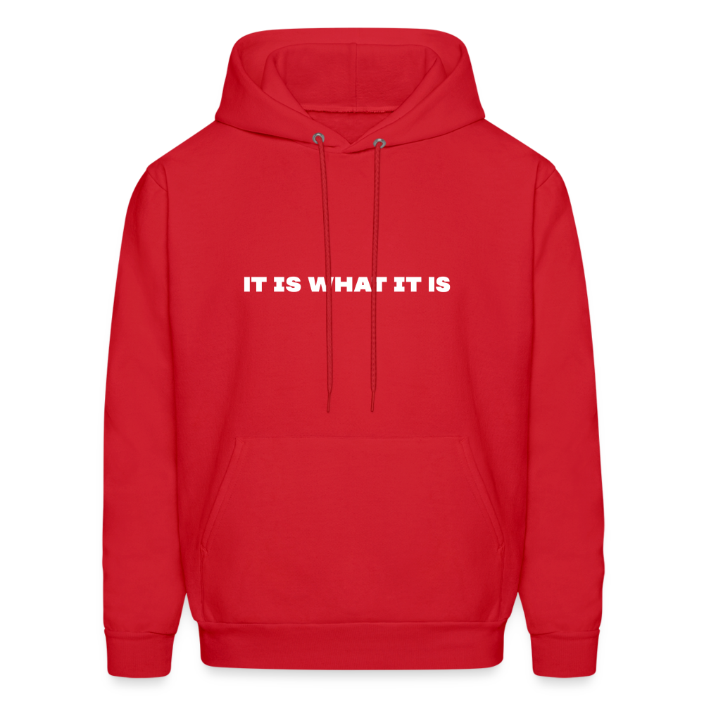 it is what it is comfort hoodie - red