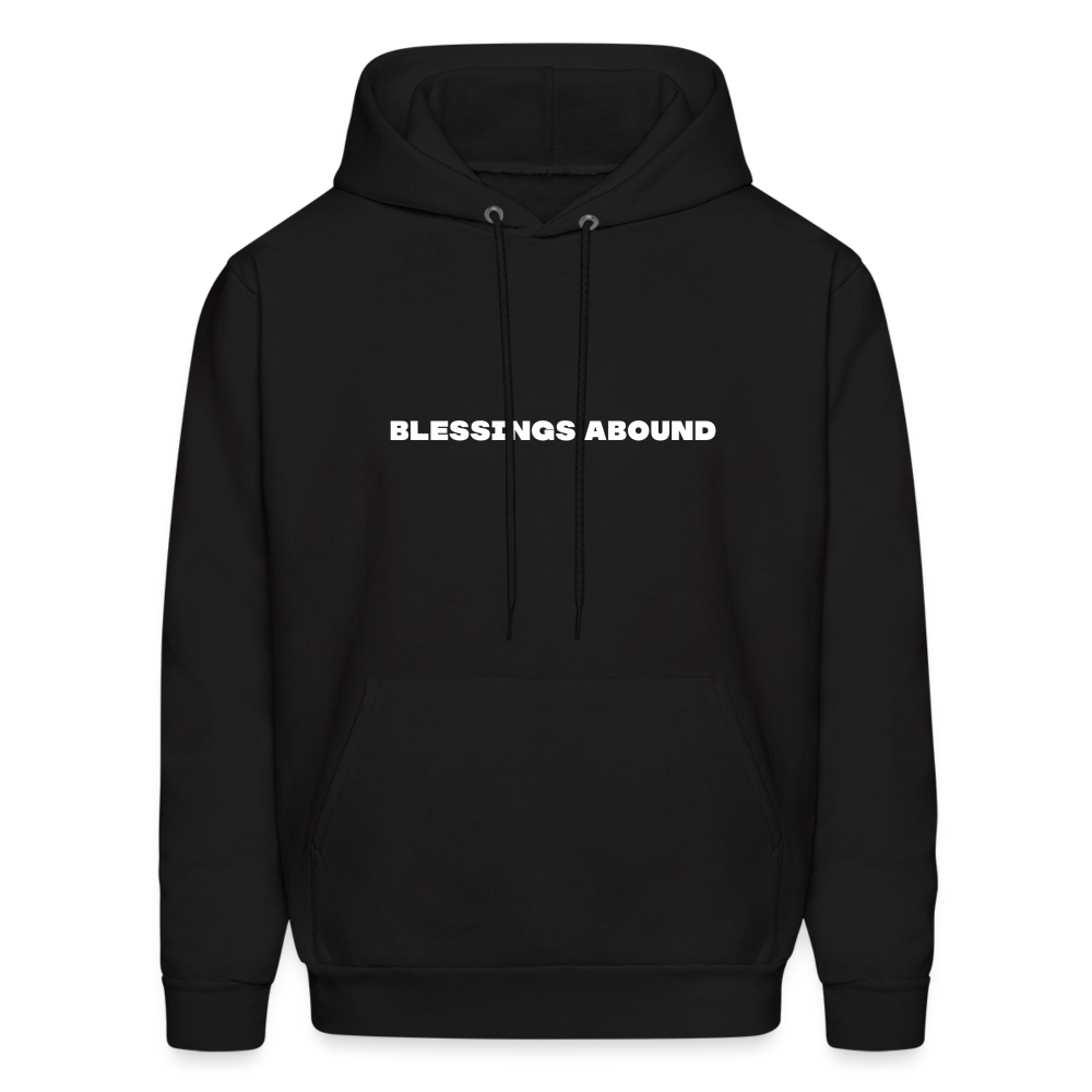blessings abound comfort hoodie - black