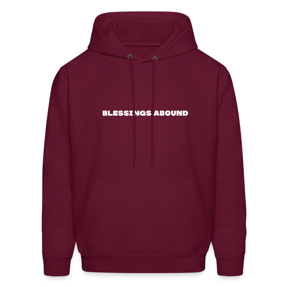 blessings abound comfort hoodie - burgundy