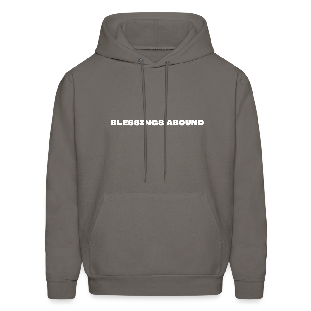 blessings abound comfort hoodie - asphalt gray