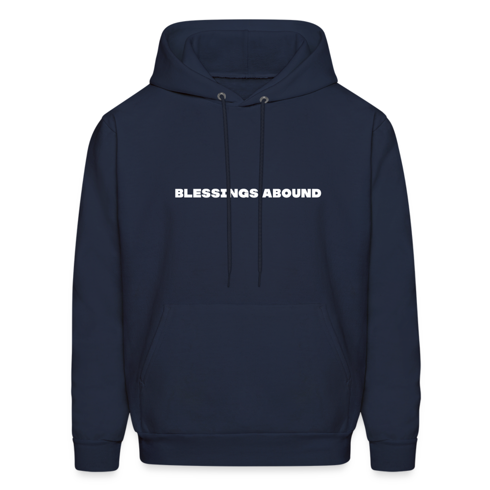 blessings abound comfort hoodie - navy
