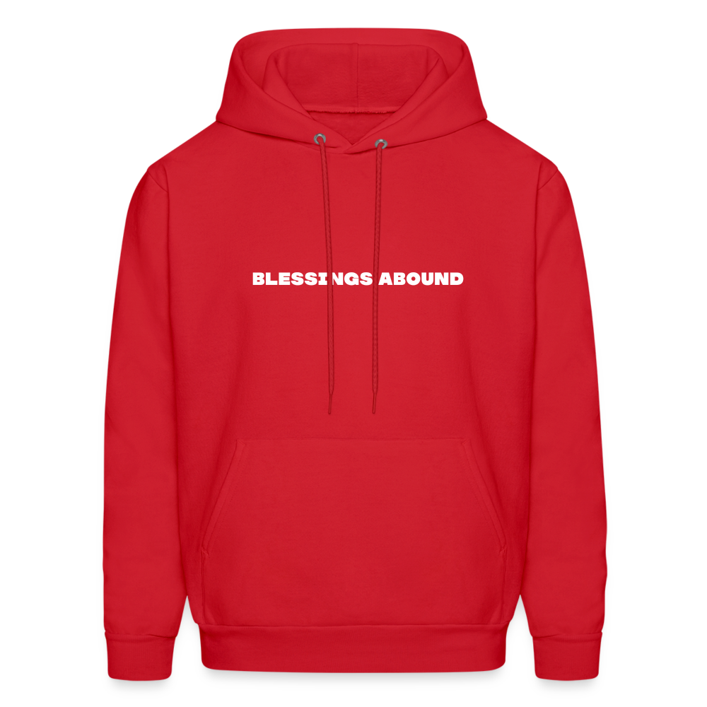 blessings abound comfort hoodie - red