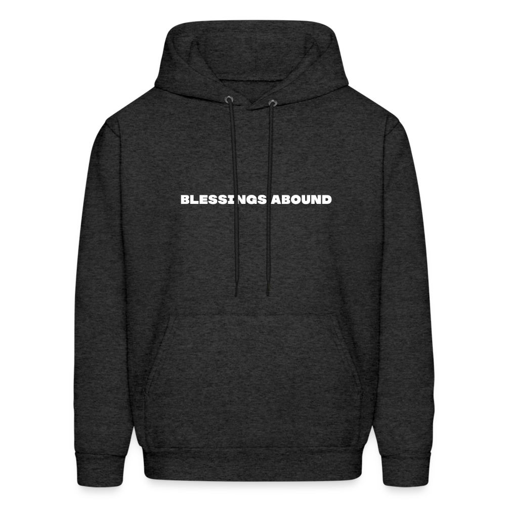 blessings abound comfort hoodie - charcoal grey
