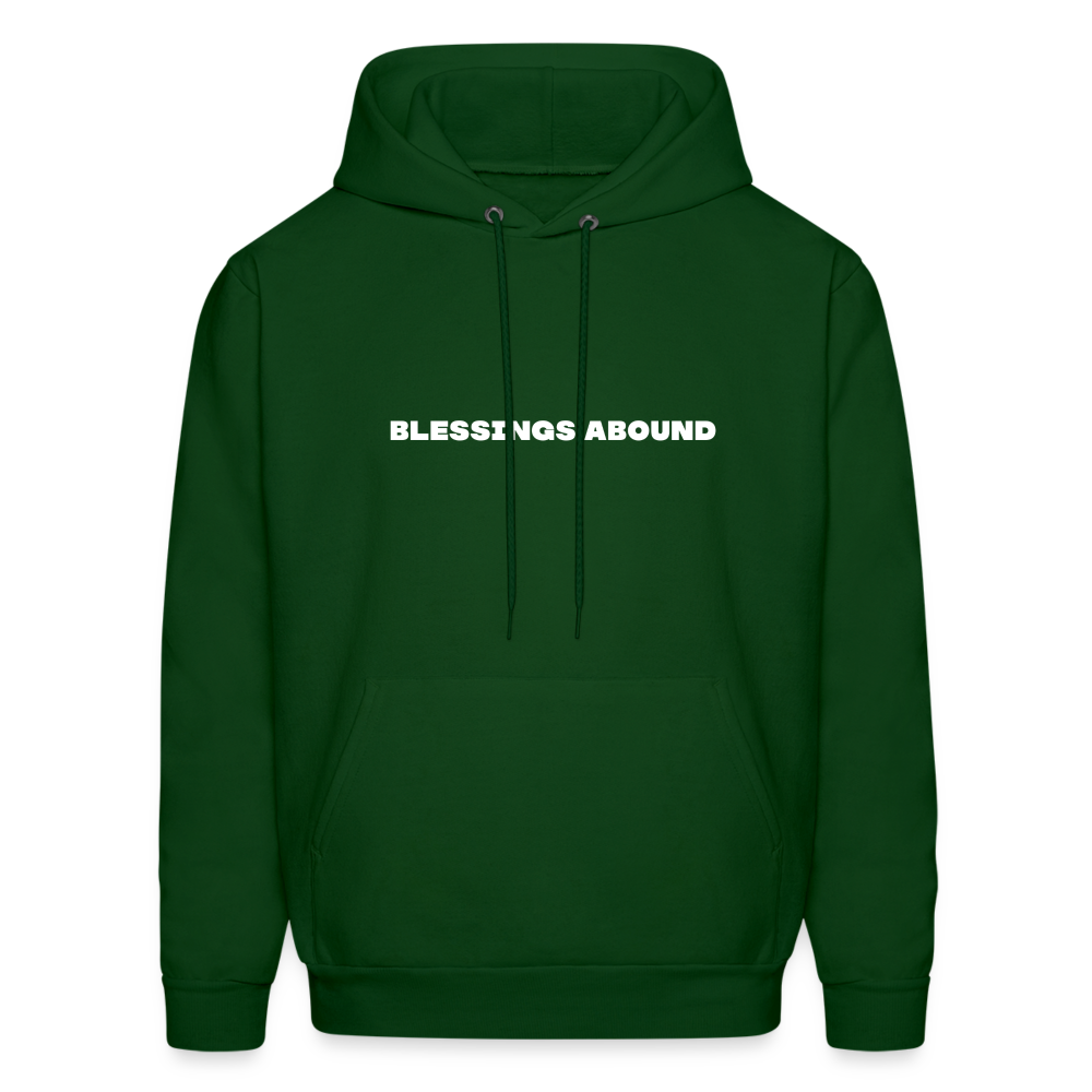 blessings abound comfort hoodie - forest green
